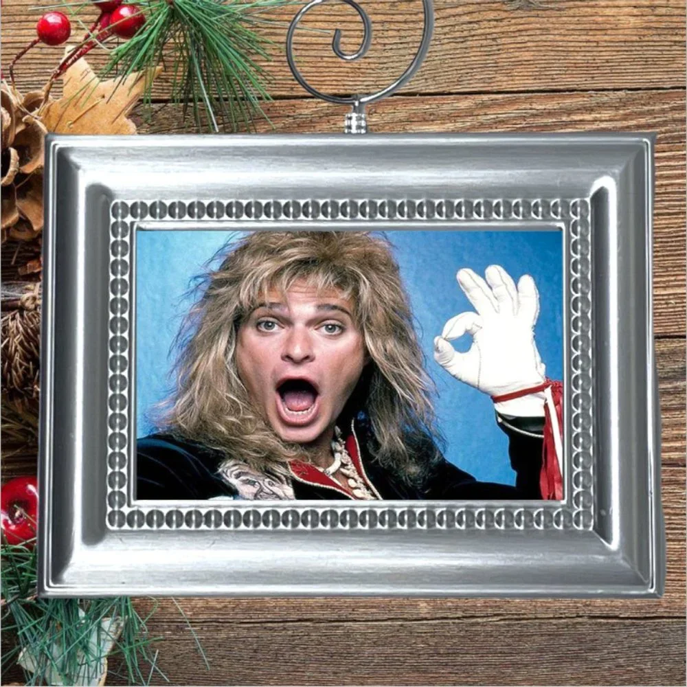 David Lee Roth Van Halen Rock Band Christmas‎ Tree Ornament